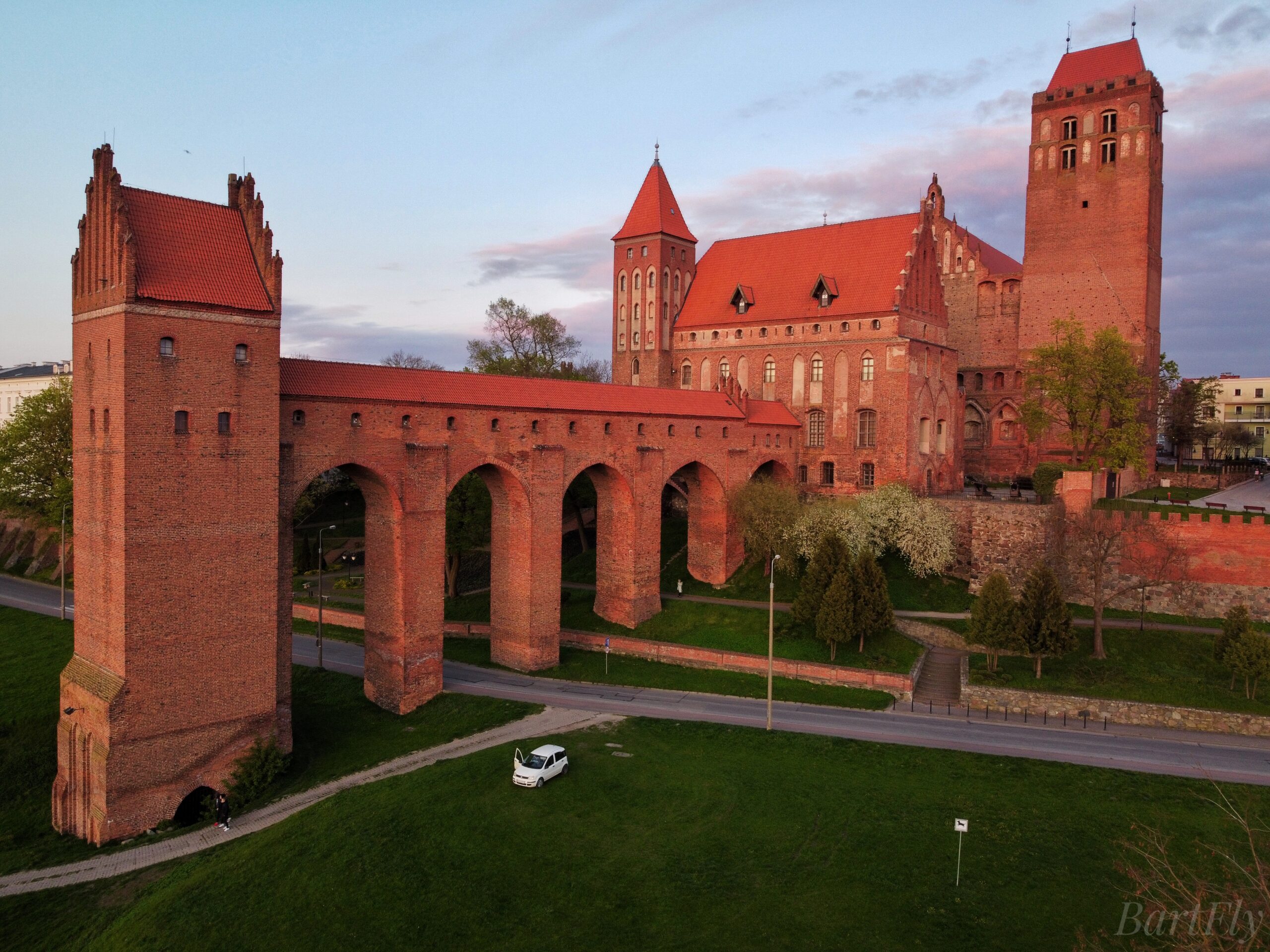 Zamek w Kwidzynie z widokiem na gdanisko