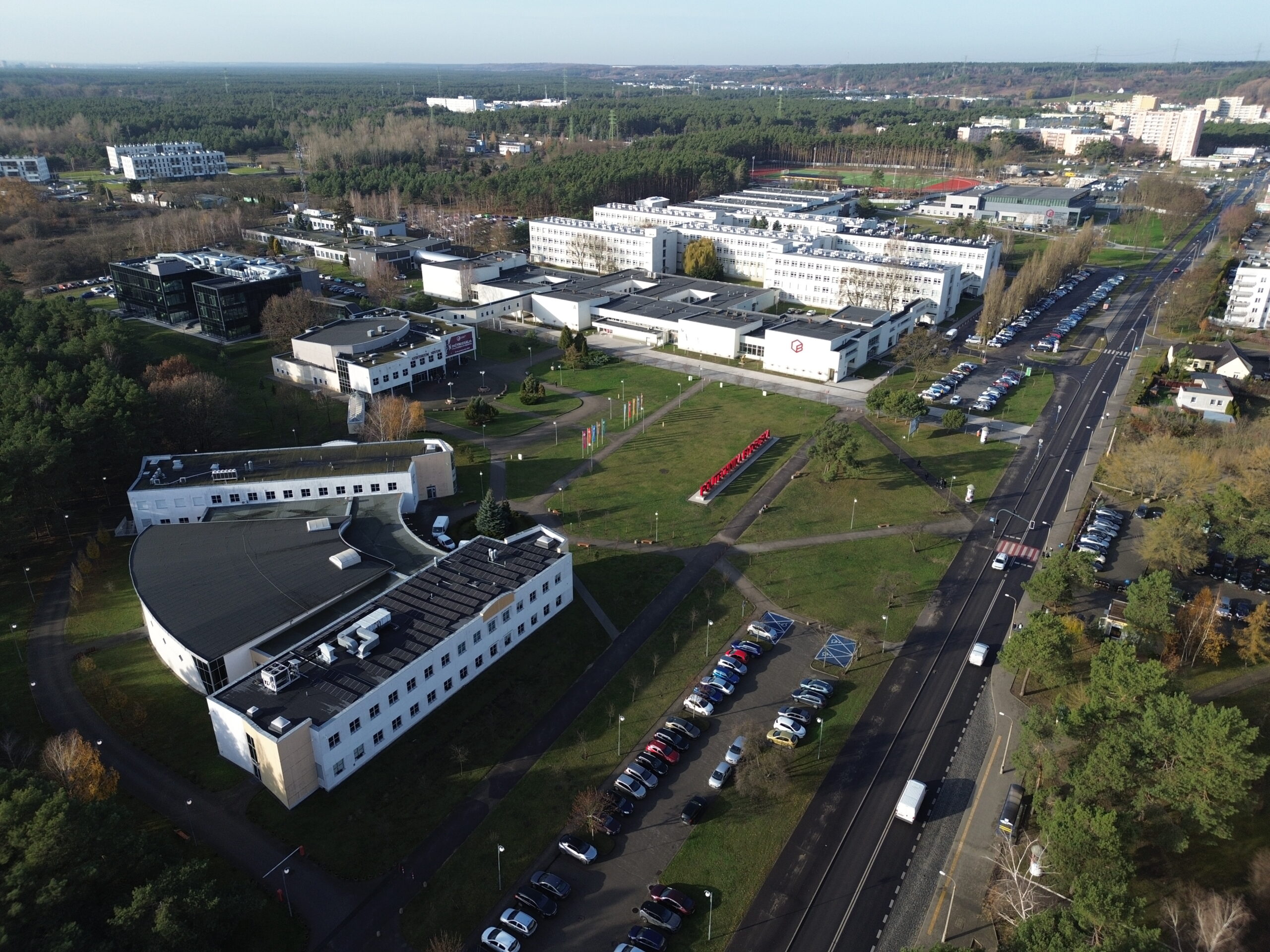 politechnika bydgoska - zdjecia z lotu ptaka - bartfly